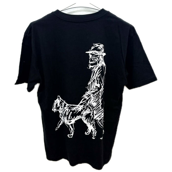 Yohji Yamamoto ヨウジヤマモト YYｘNewEraコットンTシャツ 半袖Ｔシャツ ブラック HN-T98-082 L メンズ【中古】