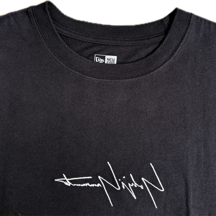 Yohji Yamamoto ヨウジヤマモト YYｘNewEraコットンTシャツ 半袖Ｔシャツ ブラック HN-T98-082 L メンズ【中古】