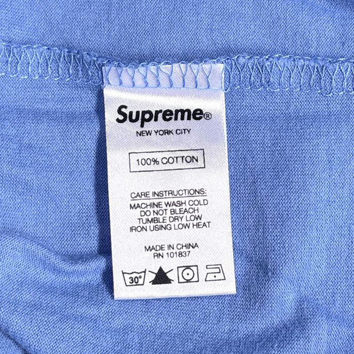 Supreme シュプリーム 半袖Ｔシャツ ブルー イエロー M メンズ【中古】