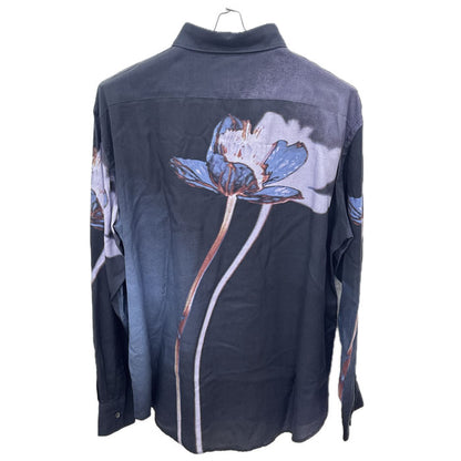 Paul Smith ポール・スミス stem placement 長袖シャツ ネイビー マルチ L メンズ【中古】