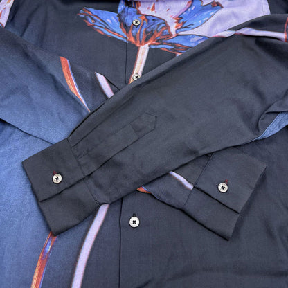 Paul Smith ポール・スミス stem placement 長袖シャツ ネイビー マルチ L メンズ【中古】