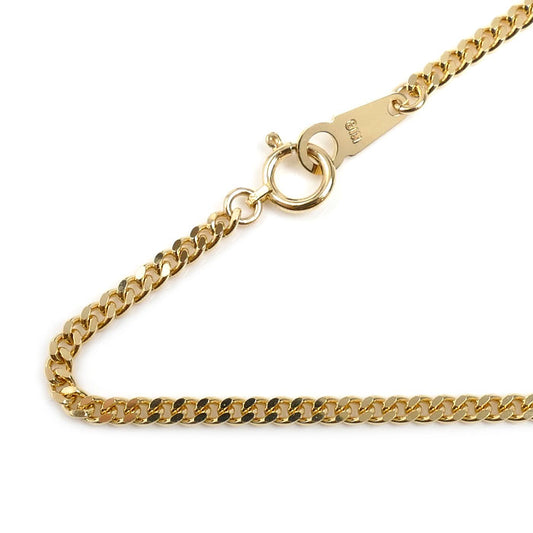 K18YG イエローゴールド ネックレス 喜平2面カット 10.3g 50cm ユニセックス【中古】