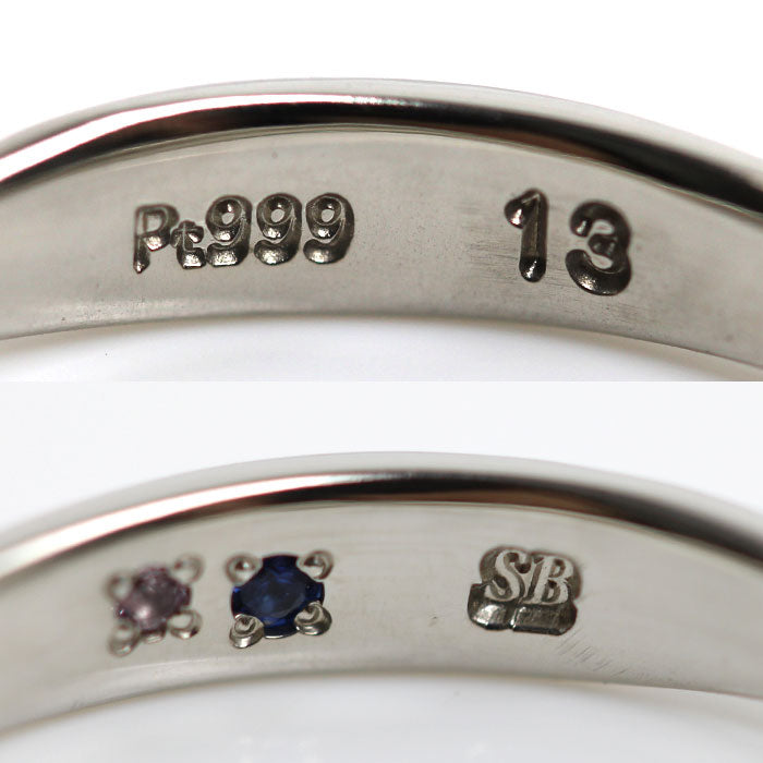 Pt999 リング・指輪 ダイヤモンド 13号 3.5g レディース【中古】【美品】