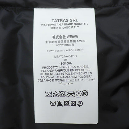 TATRAS タトラス POSEIDONE ダウンベスト ブラック MTAT24A4842-D 
04 180/100A メンズ【中古】【美品】