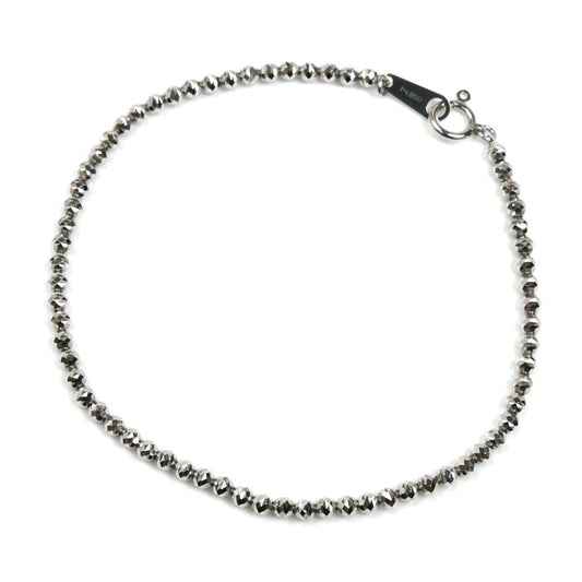 Pt850プラチナ ミラーボールチェーン ブレスレット 3.3g 18cm レディース【中古】