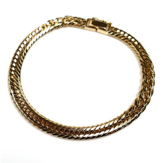 K18YG イエローゴールド ブレスレット 喜平12面トリプルカット 20.6g 20.5cm ユニセックス【中古】