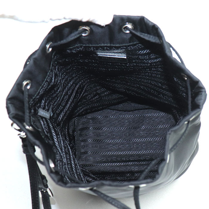 PRADA プラダ Re-Nylon ポーチ ポーチ ブラック 1NS369 R067_F0002 ICチップ メンズ レディース ユニセックス 白タグ 42【中古】【美品】