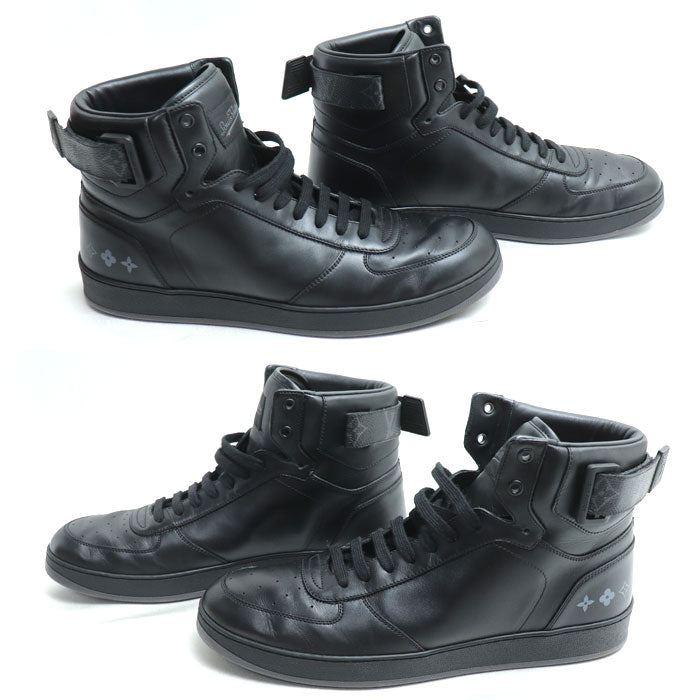 LOUIS VUITTON ルイ・ヴィトン リヴォリライン ハイカット スニーカー ブラック MS0157 
9 メンズ【中古】