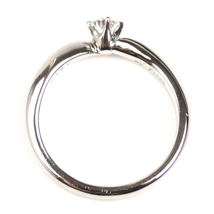 4℃ ヨンドシー Pt950プラチナ PeacefulTime リング・指輪 211722745010 ダイヤモンド0.167ct 10号 3.8g レディース【中古】