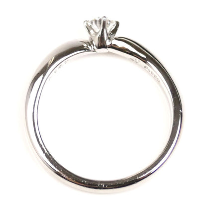 4℃ ヨンドシー Pt950プラチナ PeacefulTime リング・指輪 211722745010 ダイヤモンド0.167ct 10号 3.8g レディース【中古】