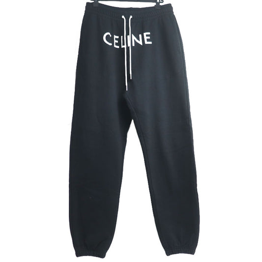 CELINE セリーヌ ロゴ スウェット ジョガーパンツ パンツ ブラック 2Z056670Q L メンズ【中古】