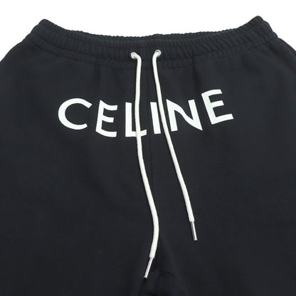 CELINE セリーヌ ロゴ スウェット ジョガーパンツ パンツ ブラック 2Z056670Q L メンズ【中古】