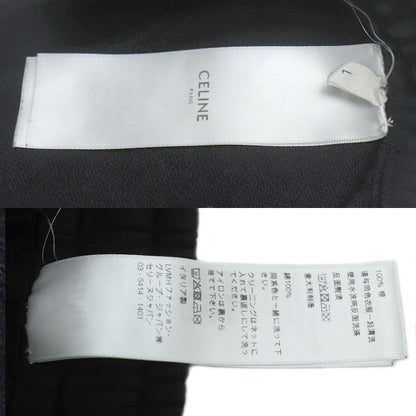 CELINE セリーヌ ロゴ スウェット ジョガーパンツ パンツ ブラック 2Z056670Q L メンズ【中古】