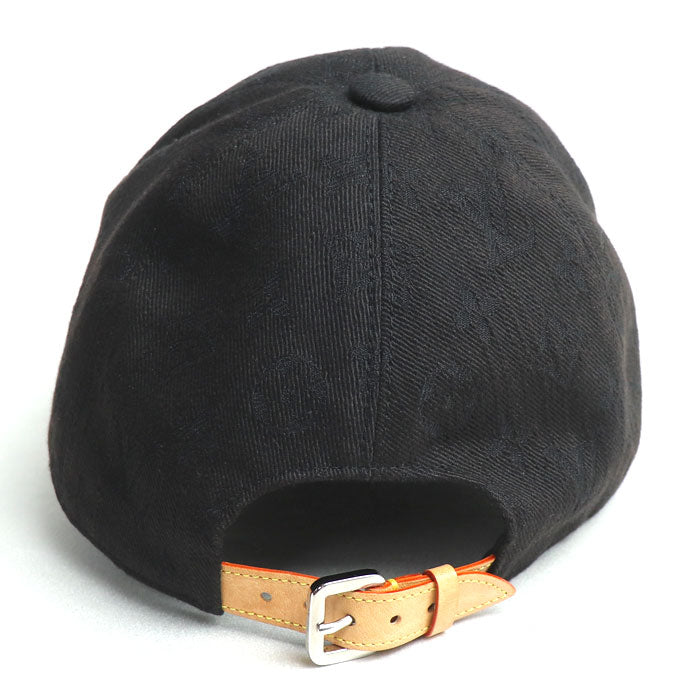 LOUIS VUITTON ルイ・ヴィトン モノグラム エッセンシャル キャップ ブラック M76585 NX1221 
60 メンズ【中古】