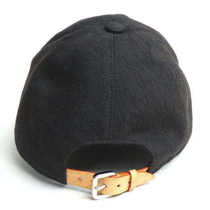 LOUIS VUITTON ルイ・ヴィトン モノグラム エッセンシャル キャップ ブラック M76585 NX1221 
60 メンズ【中古】