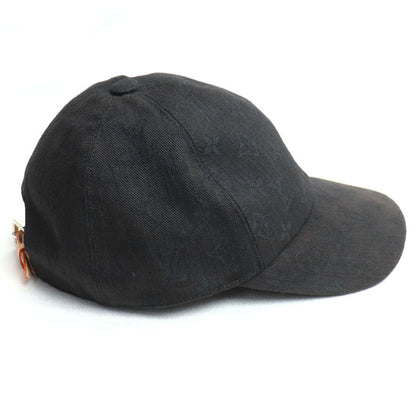 LOUIS VUITTON ルイ・ヴィトン モノグラム エッセンシャル キャップ ブラック M76585 NX1221 
60 メンズ【中古】