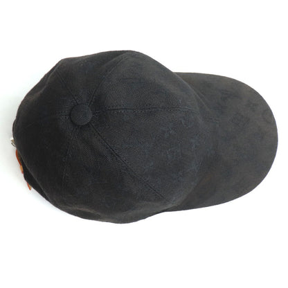 LOUIS VUITTON ルイ・ヴィトン モノグラム エッセンシャル キャップ ブラック M76585 NX1221 
60 メンズ【中古】