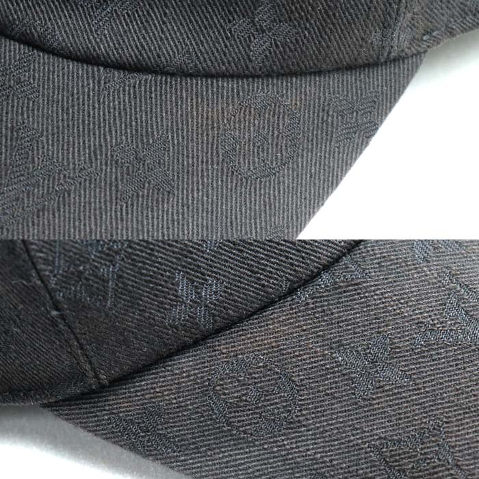 LOUIS VUITTON ルイ・ヴィトン モノグラム エッセンシャル キャップ ブラック M76585 NX1221 
60 メンズ【中古】
