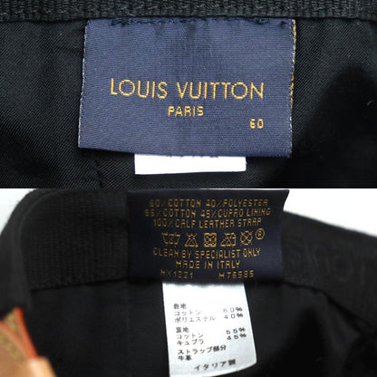 LOUIS VUITTON ルイ・ヴィトン モノグラム エッセンシャル キャップ ブラック M76585 NX1221 
60 メンズ【中古】
