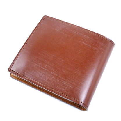 GANZO ガンゾ THIN BRIDLE シンブライドル 二つ折り財布 ヘーゼル 57828 メンズ【中古】【極美品】