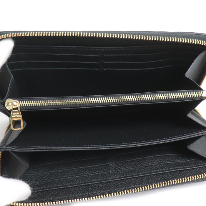 LOUIS VUITTON ルイ・ヴィトン ジッピーウォレット 長財布 ラウンドファスナー モノグラムアンプラント ブラック M61864 ICチップ ユニセックス【中古】