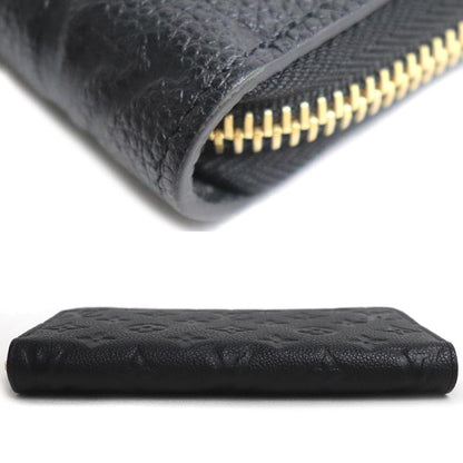 LOUIS VUITTON ルイ・ヴィトン ジッピーウォレット 長財布 ラウンドファスナー モノグラムアンプラント ブラック M61864 ICチップ ユニセックス【中古】