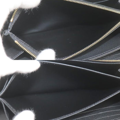 LOUIS VUITTON ルイ・ヴィトン ジッピーウォレット 長財布 ラウンドファスナー モノグラムアンプラント ブラック M61864 ICチップ ユニセックス【中古】