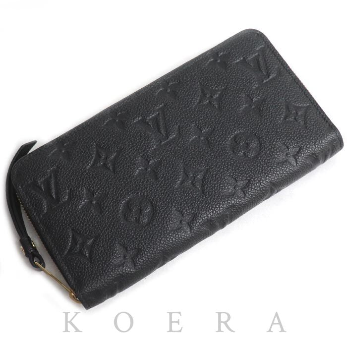 LOUIS VUITTON ルイ・ヴィトン ジッピーウォレット 長財布 ラウンドファスナー モノグラムアンプラント ブラック M61864 ICチップ ユニセックス【中古】