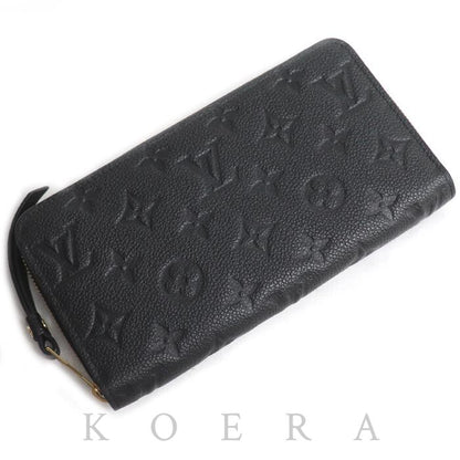 LOUIS VUITTON ルイ・ヴィトン ジッピーウォレット 長財布 ラウンドファスナー モノグラムアンプラント ブラック M61864 ICチップ ユニセックス【中古】