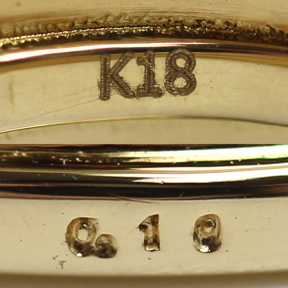 K18YG イエローゴールド リング・指輪 ダイヤモンド0.10ct 13号 3.1g レディース【中古】