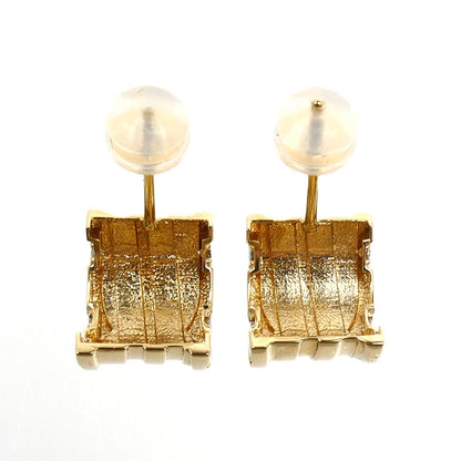 K18YG イエローゴールド ピアス ダイヤモンド0.05ct/0.05ct 2.0g レディース【中古】【美品】