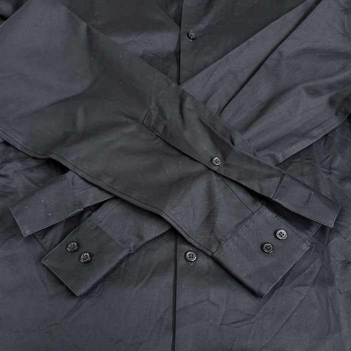 Calvin Klein インフィニティ ノン アイロン 長袖シャツ ブラック メンズ【中古】
