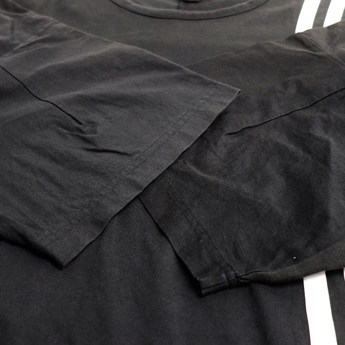 Yohji Yamamoto ヨウジヤマモト Y-3×Adidas 3-STRIPES TEE 半袖Ｔシャツ ブラック CY6974 16C001 
M/M メンズ【中古】
