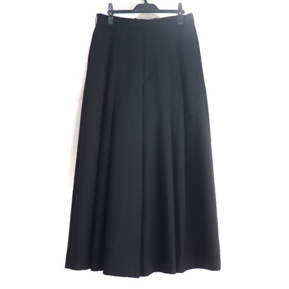 LAD MUSICIAN ラッドミュージシャン WOOL GABARDINE 2TUCK CROPPED WIDE SLACKS パンツ ワイドフレアパンツ ブラック 2119-557 42 メンズ【中古】