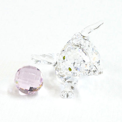 SWAROVSKI スワロフスキー 子ネコ(ピンクボール) オブジェ 631856【中古】【美品】