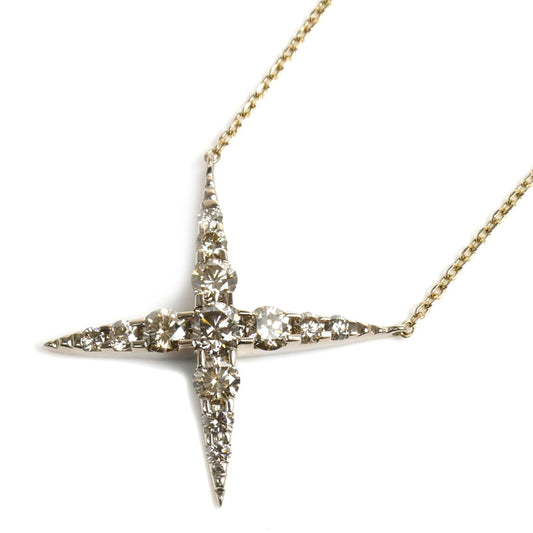 カシケイ KASHIKEY K18BG ネイキッド ネックレス BD074 ダイヤモンド1.00ct 6.3g 42～47cm レディース【中古】