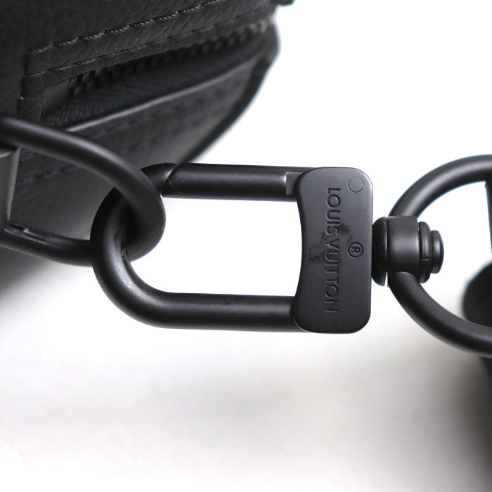 LOUIS VUITTON ルイ・ヴィトン シティ・キーポル 2Wayショルダーバッグ アエログラム ブラック M59255 IC メンズ【中古】【美品】