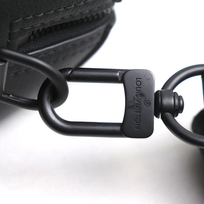 LOUIS VUITTON ルイ・ヴィトン シティ・キーポル 2Wayショルダーバッグ アエログラム ブラック M59255 IC メンズ【中古】【美品】