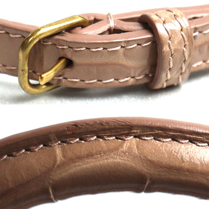 BALENCIAGA バレンシアガ アワーグラス スモール 型押し 2Wayショルダーバッグ ピンクベージュ 593546 レディース【中古】