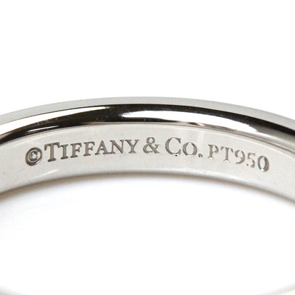 TIFFANY&Co. ティファニー Pt950プラチナ フラット バンド 3Pダイヤ リング・指輪 60001881 ダイヤモンド 9号 4.5g レディース【中古】【美品】