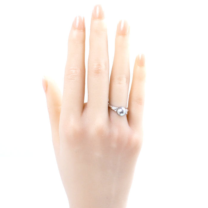 TASAKI タサキ Pt900プラチナ リング・指輪 パール約7.8mm 10号 5.0g レディース【中古】【美品】