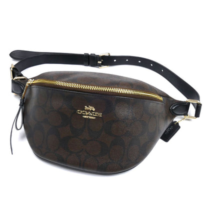 COACH コーチ シグネチャー ベルトバッグ ウエストバッグ ブラウン F48740 IMAA8 ユニセックス【中古】【美品】