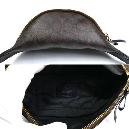 COACH コーチ シグネチャー ベルトバッグ ウエストバッグ ブラウン F48740 IMAA8 ユニセックス【中古】【美品】