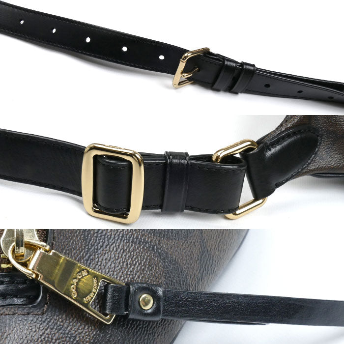 COACH コーチ シグネチャー ベルトバッグ ウエストバッグ ブラウン F48740 IMAA8 ユニセックス【中古】【美品】