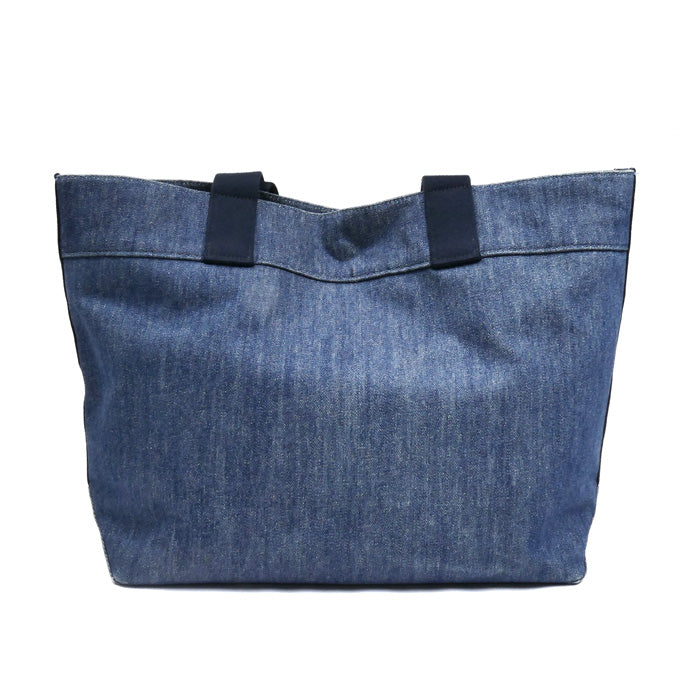 COACH コーチ ロゴ デニムトート トートバッグ ブルー F67415 レディース【中古】