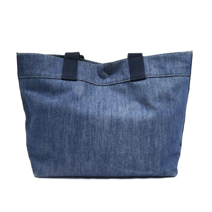 COACH コーチ ロゴ デニムトート トートバッグ ブルー F67415 レディース【中古】