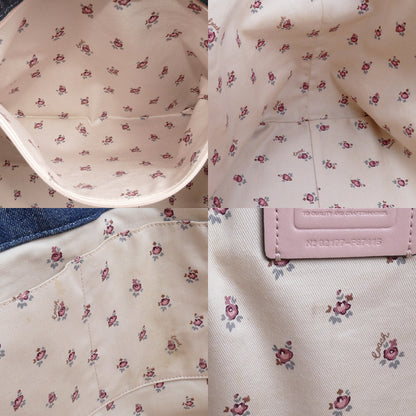 COACH コーチ ロゴ デニムトート トートバッグ ブルー F67415 レディース【中古】