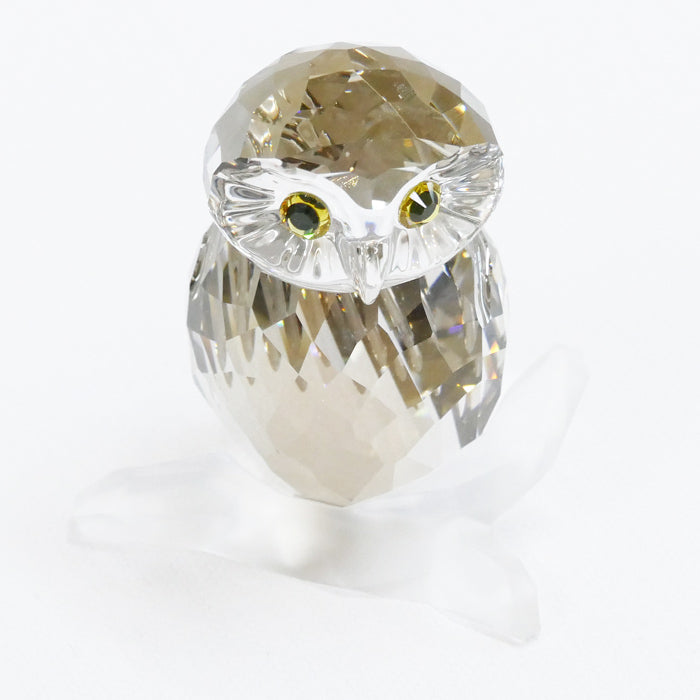 SWAROVSKI スワロフスキー フクロウ(M) オブジェ ゴールデンチーク 1003326【中古】