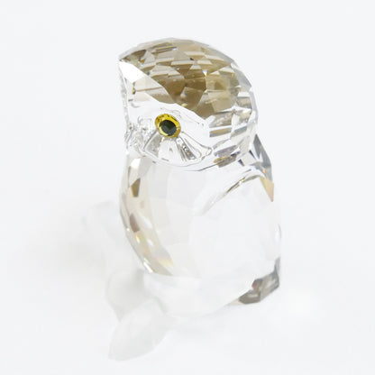SWAROVSKI スワロフスキー フクロウ(M) オブジェ ゴールデンチーク 1003326【中古】