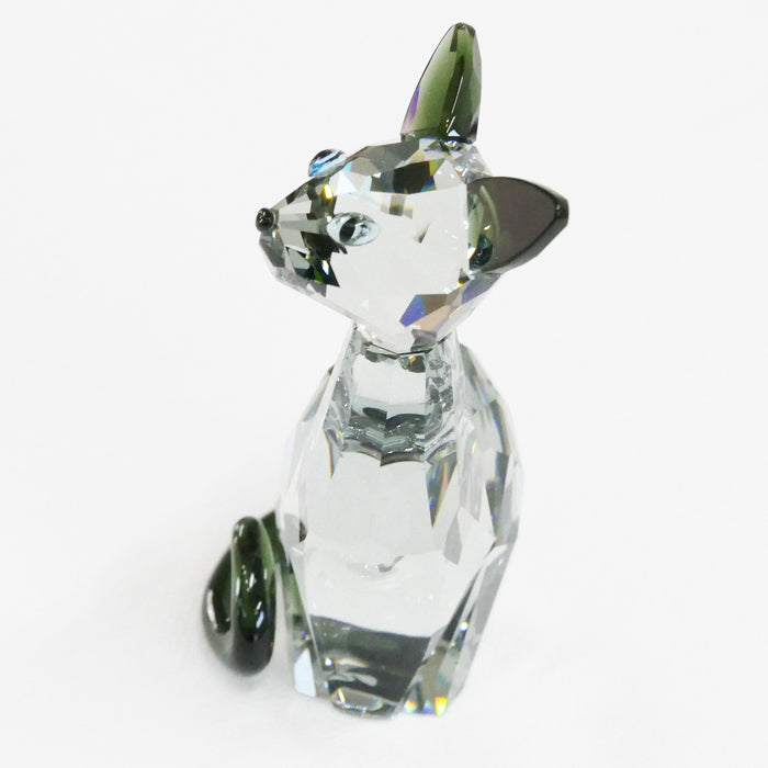 SWAROVSKI スワロフスキー ハウスオブキャット イネス オブジェ クリア 995008 猫 訳あり品【中古】